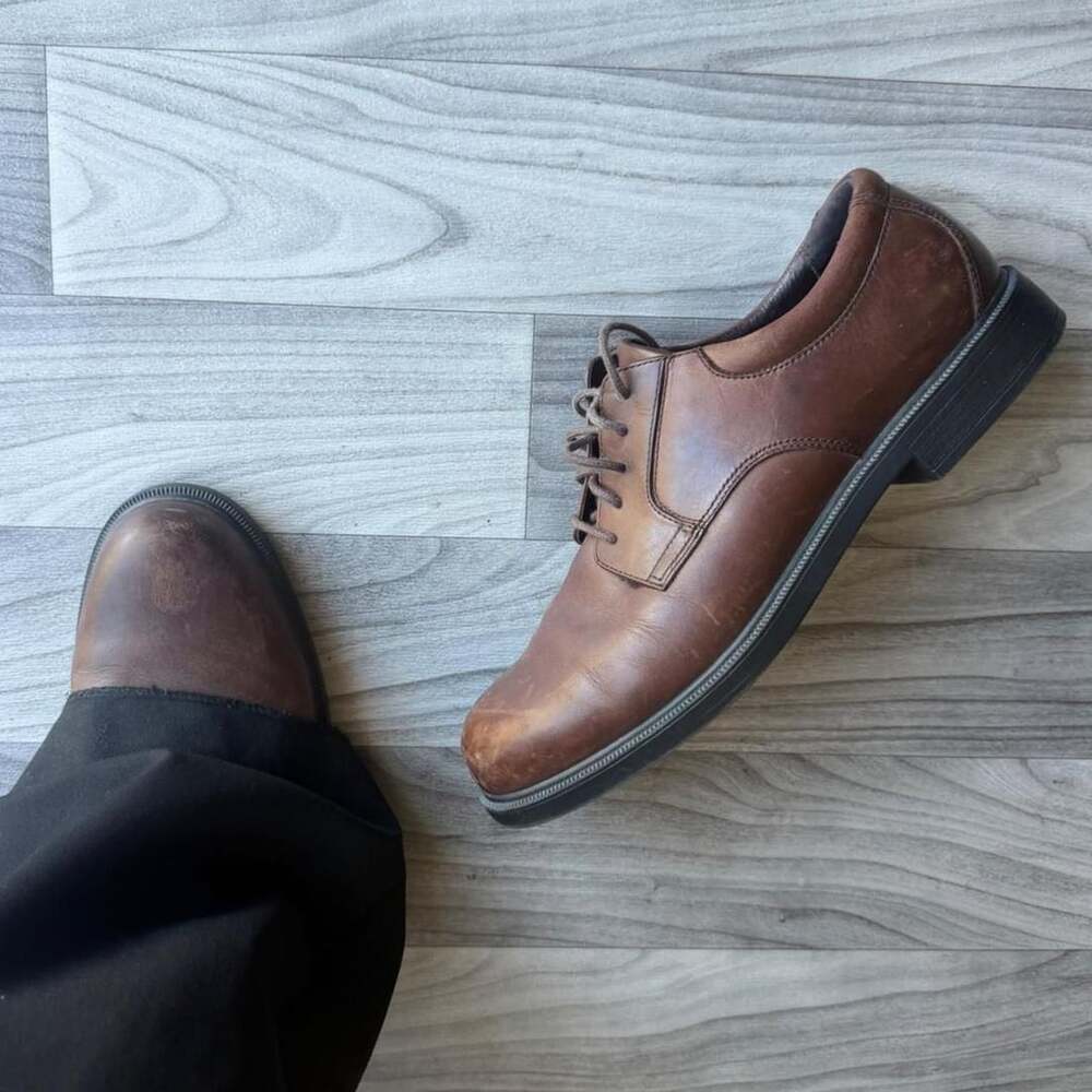 Rockport Brown Leather Oxfords Size 10.5 M